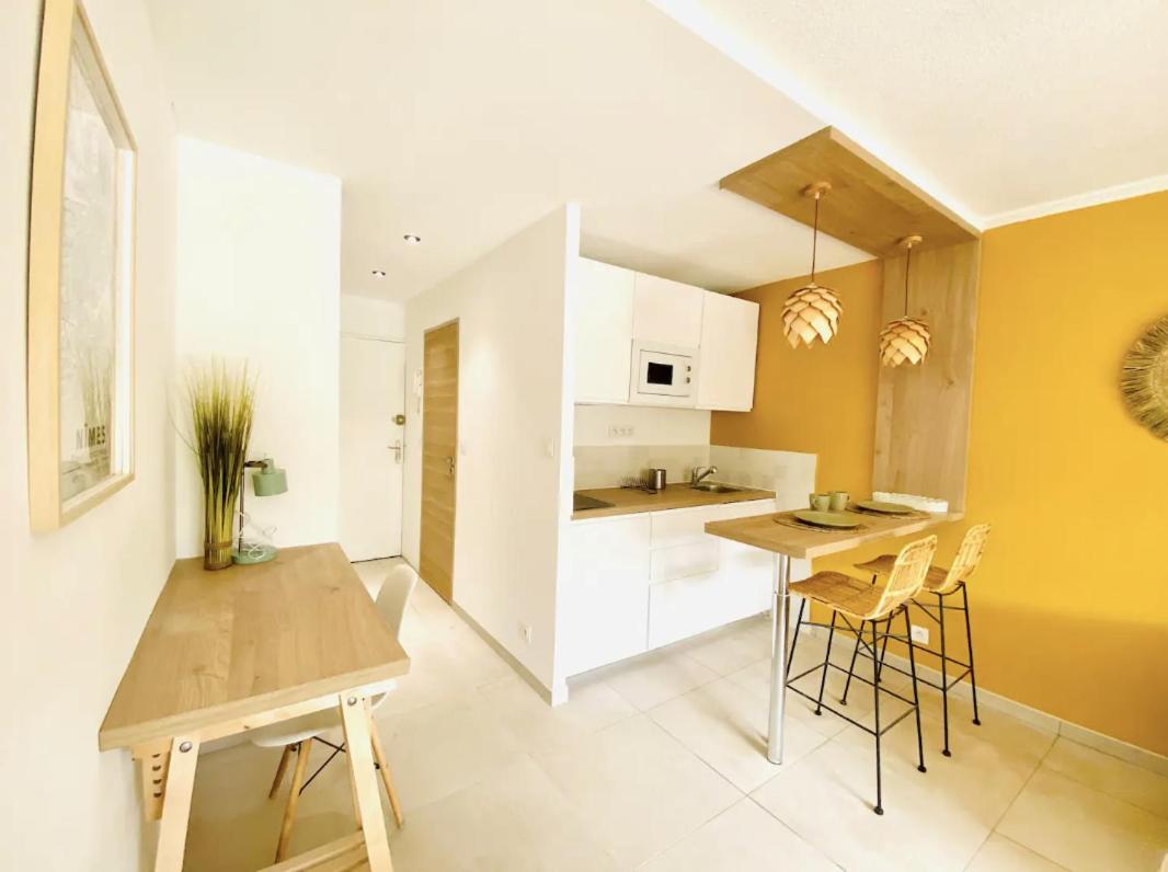 Studio Terrasse & Parking Gratuit En Residence Nîmes Exterior foto